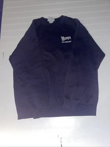VTG Wendys Restaurant Employee Crew Neck Pullover Sweatshirt Blue Large - Picture 1 of 14