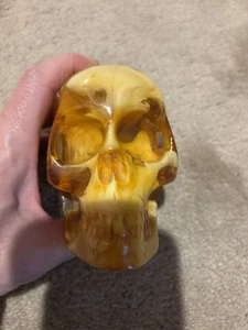 VINTAGE BAKELIT/LUCIT ? MARMORSCHÄDEL--NACHLASSFUND--WENIGE MÄNGEL--SELTEN - Bild 1 von 17