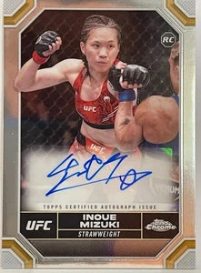 INQUE MIZUKI HANDSIGNIERT ROOKIE 2024 TOPPS CHROME UFC BASE RC #CRA-MIN - Bild 1 von 3