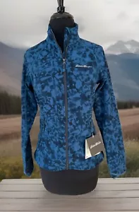 NEW EDDIE BAUER XS Full Zip Lightweight Jacket Blue Black RET $99 Sandstone - Picture 1 of 8