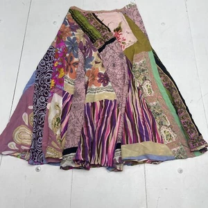 Vintage Drama Multicolored Multi Printed MIDI Skirt Women’s 8 New - Picture 1 of 7