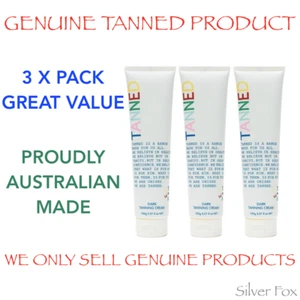 3 PACK TANNED AUSTRALIA INTENSIVE DARK TANNING ACCELERATOR CREAM LOTION FAKE TAN - Picture 1 of 1