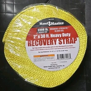 Haul Master 2” x 30 Ft. Heavy Duty Recovery Strap - Picture 1 of 3