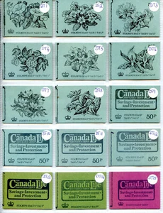 Gran Bretaña 1971-74 50p flores británicas y 85p conjunto 15 folletos (2023/12/16#12) - Imagen 1 de 3