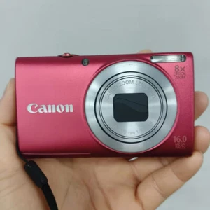 Canon PowerShot A4000 IS 16.0MP 8x Optical Zoom Digital Camera Red With Charger - Picture 1 of 8