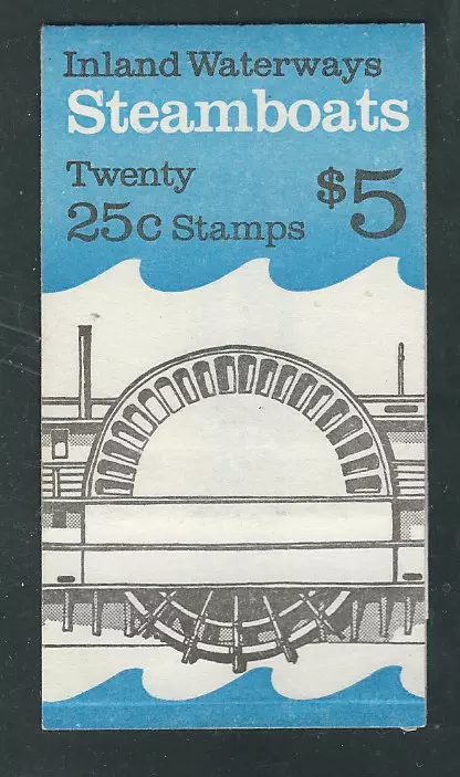 Scott #2405/9...25 Cent...Steamboats... Booklet With 20 Stamps...BK #166  - Image 1 of 1