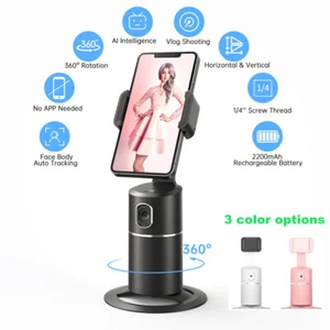 360° Rotating T2 AI Auto Face Tracking Camera Phone Mount Tripod Stand for Live - Picture 1 of 7