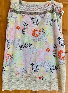 Vintage Future Paradise Fine Beaded cotton skirt, sequins& trim, NWT, Beauty!! - Picture 1 of 12