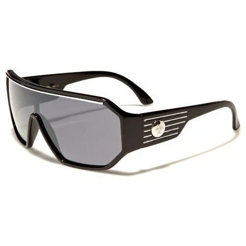 Gafas de sol retro estilo protección contra riesgos biológicos negras para hombre celebridad moda Foto 1 de 1