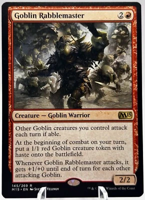 Goblin Rabblemaster 145/268 Core Set 2015 M15 MTG NM - Image 1 of 2