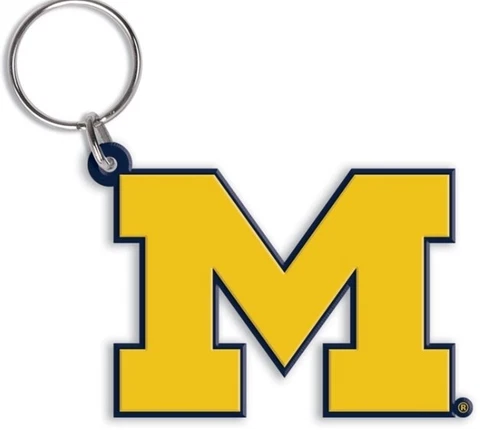 Michigan Wolverines Flexible Key Ring Cover