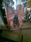 Forever 21 Knee High Boots NEVER Worn Brown Leather Size 5..5