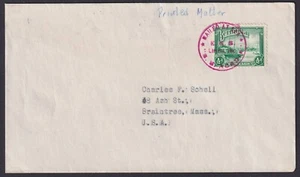 BERMUDA: (18972) S.S. ACADIA CANCEL/COVER 1938 - Picture 1 of 2