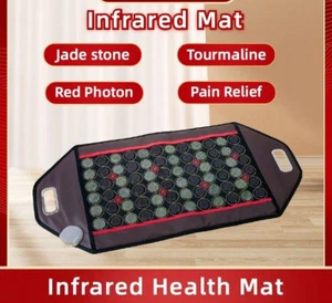 Infrared Back Heating Cushion Jade And Tourmaline Stones Heat Mat 220V - Picture 1 of 7