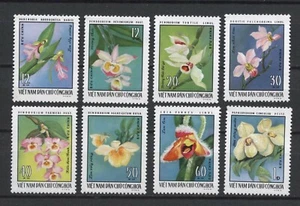 1976 North Vietnam Stamps Orchids Scott # 822-829 MNH - Picture 1 of 1