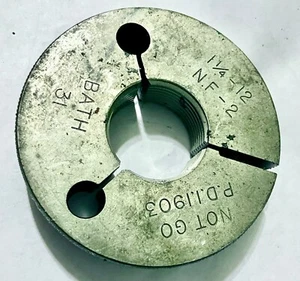 BATH Thread Ring Gauge 1-1/4-12 NF-2 NO GO ONLY PD 1.1903 - Picture 1 of 2