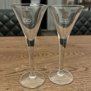 2 Vintage Luigi Bormioli Licht und Musik Cordial Likör Gläser 5 1/2" 2 oz - Bild 1 von 9