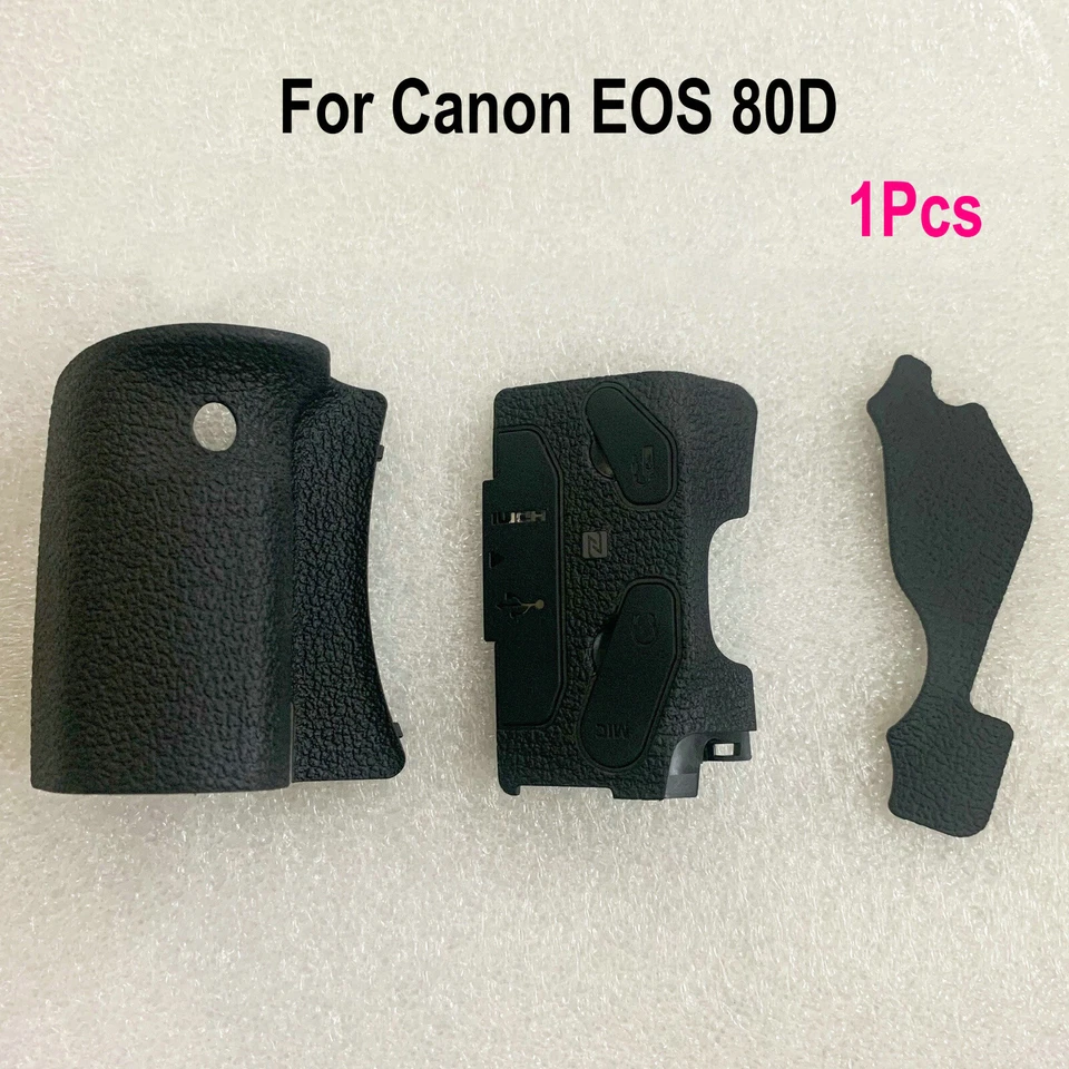 Camera Shell Side Thumb Hand Grip Slot Rubber Cover for Canon EOS 80D Skin Parts - Image 1 of 1