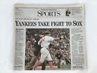 Oct 12 2003 Providence Journal Newspaper Boston Red Sox  Yankees Playoff