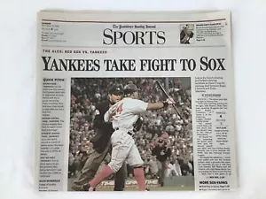 12. Oktober 2003 Providence Journal Zeitung Boston Red Sox Yankees Playoff - Bild 1 von 2