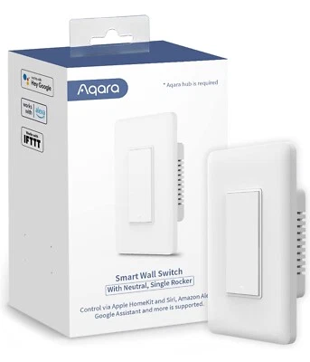 Smart Wall Switch (With Neutral, Single Rocker), Remote Control And Set Timer - Image 1 of 4