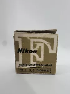 NIKON Close-Up C No.1 MACRO Lens FILTER Attachment 52mm Excellent Cond w Case - Picture 1 of 3