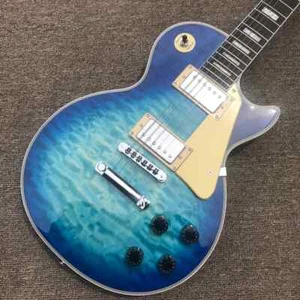 HOT Selling!Custom Shop Caston Big Flower Transparent Blue Ocean Electric Guitar - Picture 1 of 7