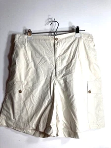 NWT Eddie Bauer Shorts Mens 5-pocket, back elastic Khaki Chino Casual Sz 40 - Picture 1 of 5