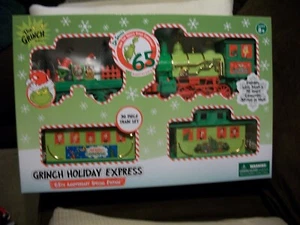 Dr Seuss Grinch Holiday Express 36 Pc Train Set 65th Anniversary Special Edition - Picture 1 of 6