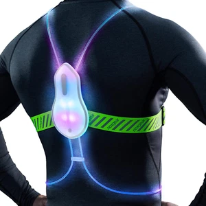 Tracer2 - Multicolor Illuminated, Reflective Vest for Running or Cycling (Rechar - Picture 1 of 12