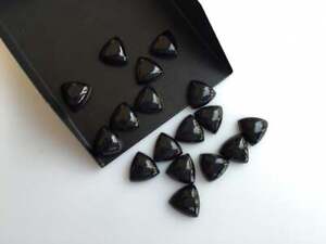 50 Pcs Great Natural Black Onyx 20X20 mm Trillion Cabochon Loose Gemstone