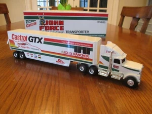 1992 ERTL John Force Racing Funny Car Transporter 1:64 NHRA Castrol certificate - Picture 1 of 12