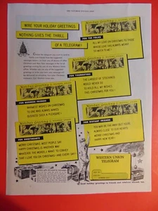 1947 WESTERN UNION TELEGRAM photo art print ad - Picture 1 of 1