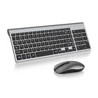 Compact Full Size Wireless Computer Keyboard And Mouse Combo Set 2.4G Ultra-Thin