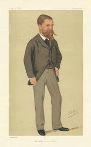 VANITY FAIR SPY CARTOON Lieutenant Verney Cameron 'He walked across Africa' 1876 - Picture 1 of 2