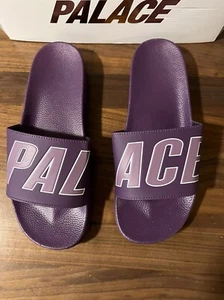 PALACE SLIDER WINE Big Logo Sandals Purple Slides Men’s Size 11 Beach Pool Skate - Picture 1 of 7