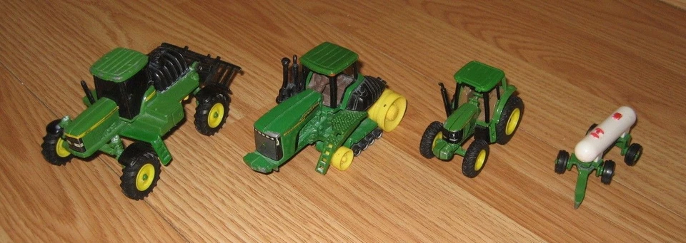 4 Piece ERTL John Deere Toy Tractors Set (4710, 6220, 3096Q00, & 9420T) **READ** - Image 1 of 4