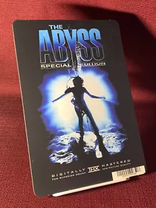 BLOCKBUSTER Movie Backer Card 5.5" x 8" Mini Poster Art THE ABYSS - Picture 1 of 4