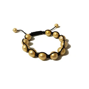 Armband,Zugarmband,Schmuck,Perlenarmband,Perlen,Süßwasser Zuchtperlen Goldtöne - Bild 1 von 1