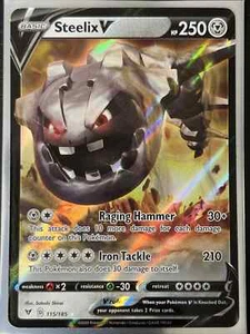 Pokemon Steelix V Ultra Rare Vivid Voltage 115/185 Pack Fresh NM-M #B - Picture 1 of 2