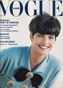 VOGUE PARIS 1989 LINDA EVANGELISTA CINDY CRAWFORD NAOMI CAMPBELL NUREYEV FASHION - Foto 1 di 14
