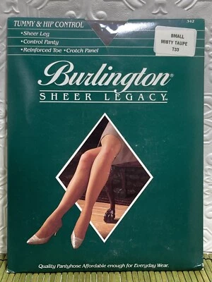 Burlington Sheer Legacy Size Small Misty Taupe Tummy & Hip Control Crotch Panel - Image 1 of 3