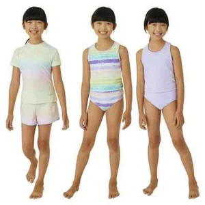 Eddie Bauer Youth Girls Reversible 4-piece Swim Set, M (10/12) - Picture 1 of 3