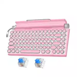 Tastatur Mechanisch Hotswapbar Bluetooth Taiahiro ML-981 Pink Keyboard - Bild 1 von 2