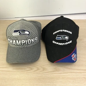 9Forty New Era Seattle Seahawks Super Bowl Champions XLVIII Cap Hat 50% Wool +1 - Picture 1 of 17