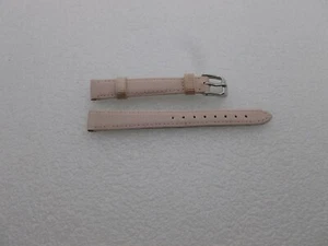 Genuine Michele 12mm  Baby Pink Grosgrain  Watch Band Strap Pre-Owned - Picture 1 of 4