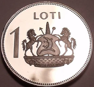 Huge Rare Cameo Proof Lesotho 1979 Loti~1st Year~Only 10,000 Minted~Free Ship - Picture 1 of 2