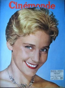CINEMA MARIA SCHELL SIGNORET MONTAND BARDOT CHAPLIN GRECO N° 1152 CINEMONDE 1956 - Picture 1 of 1