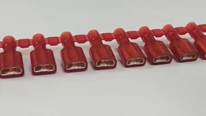 NEW 3K RL PANDUIT DNF18-250FIB-3K 0.250"  Q C F 18-22 AWG Crimp Con Fully Insula - Picture 1 of 12