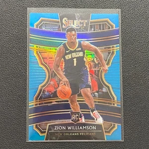Zion Williamson 2019-20 Panini Select #1 Concourse Light Blue Prizm /299 RC - Bild 1 von 3